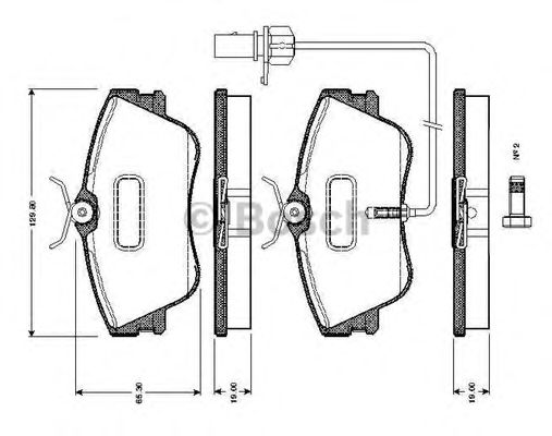 BOSCH 0 986 TB2 028 Тормозные колодки для VOLKSWAGEN T4 MULTIVAN (Фольксваген Т4 мултиvан) BOSCH 0 986 TB2 028 Тормозные колодки для VOLKSWAGEN T4 MULTIVAN (Фольксваген Т4 мултиvан)