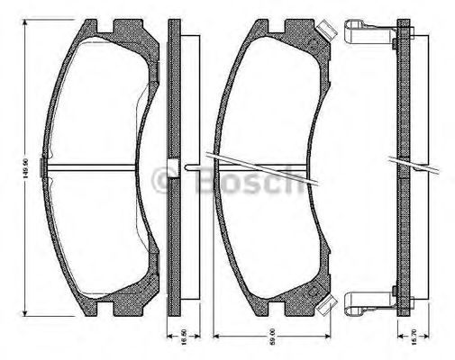 BOSCH 0 986 TB2 194 Тормозные колодки для MITSUBISHI SIGMA (Митсубиши/митсубиси Сигма) BOSCH 0 986 TB2 194 Тормозные колодки для MITSUBISHI SIGMA (Митсубиши/митсубиси Сигма)