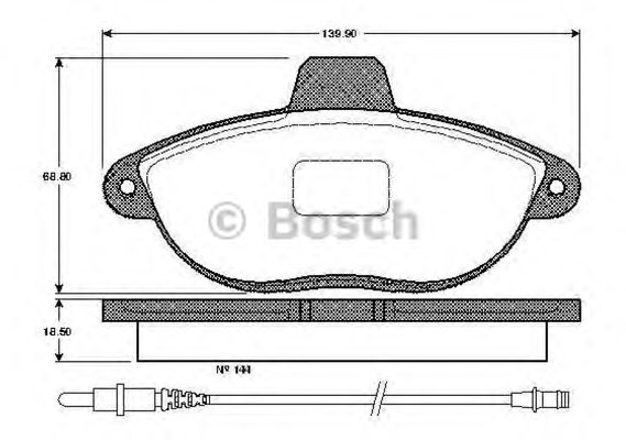 BOSCH 0 986 TB2 295 Тормозные колодки передний мост для CITROËN DISPATCH (CитроËн Диспатч) BOSCH 0 986 TB2 295 Тормозные колодки передний мост для CITROËN DISPATCH (CитроËн Диспатч)
