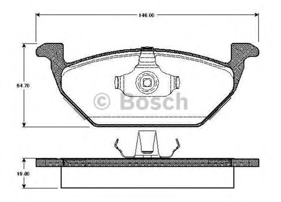 BOSCH 0 986 TB2 313 Тормозные колодки для VOLKSWAGEN (Фольксваген) BOSCH 0 986 TB2 313 Тормозные колодки для VOLKSWAGEN (Фольксваген)