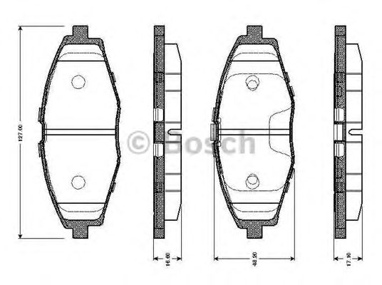 BOSCH 0 986 TB2 342 Тормозные колодки для DAEWOO MATIZ (Дэу Матиз) BOSCH 0 986 TB2 342 Тормозные колодки для DAEWOO MATIZ (Дэу Матиз)