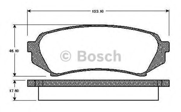 BOSCH 0 986 TB2 347 Тормозные колодки для TOYOTA PRADO (Тойота/тоета Прадо) BOSCH 0 986 TB2 347 Тормозные колодки для TOYOTA PRADO (Тойота/тоета Прадо)