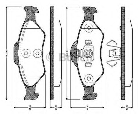 BOSCH 0 986 TB2 374 Тормозные колодки для MAZDA SOHO III (Мазда Сохо 3) BOSCH 0 986 TB2 374 Тормозные колодки для MAZDA SOHO III (Мазда Сохо 3)