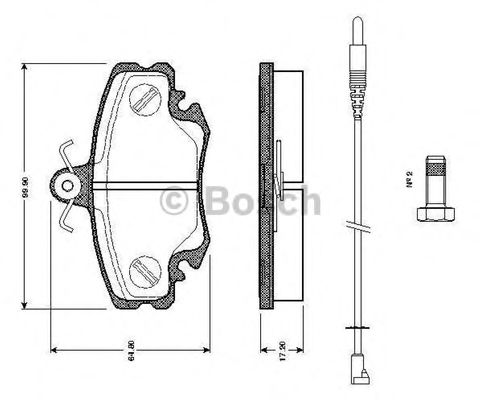 BOSCH 0 986 TB2 513 Тормозные колодки для RENAULT ESPACE I (Рено Эспаcэ и) BOSCH 0 986 TB2 513 Тормозные колодки для RENAULT ESPACE I (Рено Эспаcэ и)