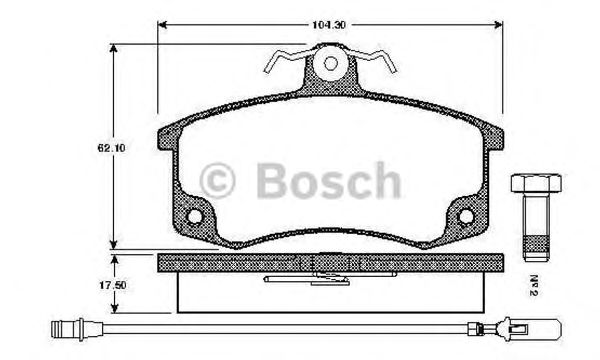 BOSCH 0 986 TB2 567 Тормозные колодки для LADA 111 (Лада 111) BOSCH 0 986 TB2 567 Тормозные колодки для LADA 111 (Лада 111)
