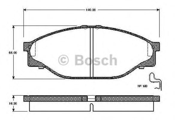 BOSCH 0 986 TB2 684 Тормозные колодки для VOLKSWAGEN TARO (Фольксваген Таро) BOSCH 0 986 TB2 684 Тормозные колодки для VOLKSWAGEN TARO (Фольксваген Таро)