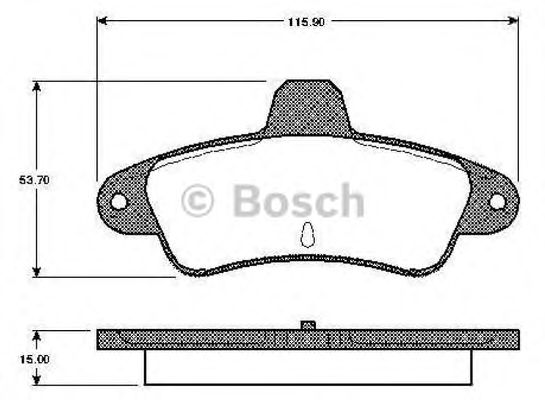 BOSCH 0 986 TB2 911 Тормозные колодки для FORD MONDEO (Форд Мондэо) BOSCH 0 986 TB2 911 Тормозные колодки для FORD MONDEO (Форд Мондэо)