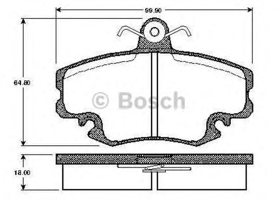 BOSCH 0 986 TB2 953 Тормозные колодки для RENAULT CLIO I (Рено Cлио и) BOSCH 0 986 TB2 953 Тормозные колодки для RENAULT CLIO I (Рено Cлио и)