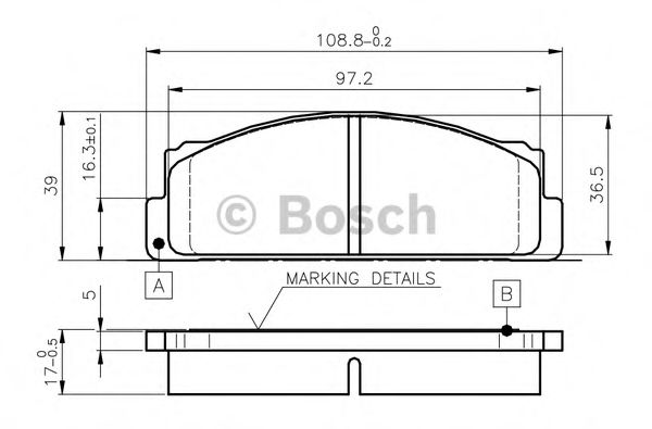 BOSCH 0 986 TB2 002 Тормозные колодки для FIAT SUPERBRAVO (Фиат Супербраvо) BOSCH 0 986 TB2 002 Тормозные колодки для FIAT SUPERBRAVO (Фиат Супербраvо)
