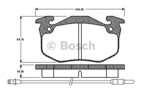BOSCH 0 986 TB2 077 Тормозные колодки для RENAULT SUPER 5 (Рено Супэр 5) BOSCH 0 986 TB2 077 Тормозные колодки для RENAULT SUPER 5 (Рено Супэр 5)