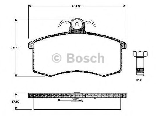 BOSCH 0 986 TB2 113 Тормозные колодки для LADA 111 (Лада 111) BOSCH 0 986 TB2 113 Тормозные колодки для LADA 111 (Лада 111)