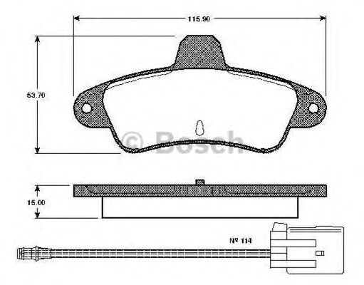 BOSCH 0 986 TB2 242 Тормозные колодки для FORD MONDEO (Форд Мондэо) BOSCH 0 986 TB2 242 Тормозные колодки для FORD MONDEO (Форд Мондэо)