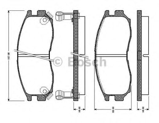BOSCH 0 986 TB2 250 Тормозные колодки для MITSUBISHI MIRAGE (Митсубиши/митсубиси Мирагэ) BOSCH 0 986 TB2 250 Тормозные колодки для MITSUBISHI MIRAGE (Митсубиши/митсубиси Мирагэ)