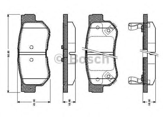 BOSCH 0 986 TB2 369 Тормозные колодки для SSANGYONG KORANDO (Сан-янг/санянг Корандо) BOSCH 0 986 TB2 369 Тормозные колодки для SSANGYONG KORANDO (Сан-янг/санянг Корандо)