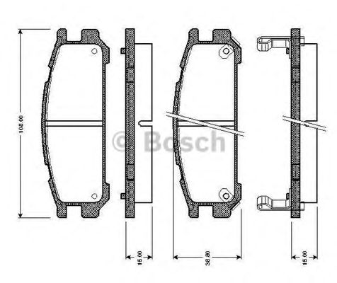 BOSCH 0 986 TB2 645 Тормозные колодки для SUBARU LEGACY OUTBACK (Субару Легаси аутбэк) BOSCH 0 986 TB2 645 Тормозные колодки для SUBARU LEGACY OUTBACK (Субару Легаси аутбэк)