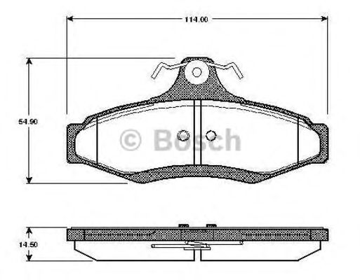 BOSCH 0 986 TB2 762 Тормозные колодки для DAEWOO KONDOR (Дэу Кондор) BOSCH 0 986 TB2 762 Тормозные колодки для DAEWOO KONDOR (Дэу Кондор)