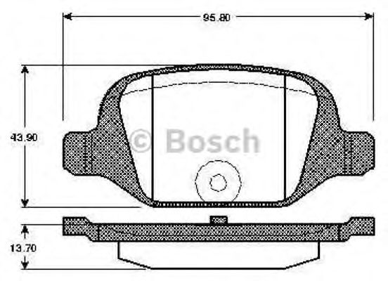 BOSCH 0 986 TB2 796 Тормозные колодки задний мост для FIAT IDEA (Фиат Идэа) BOSCH 0 986 TB2 796 Тормозные колодки задний мост для FIAT IDEA (Фиат Идэа)