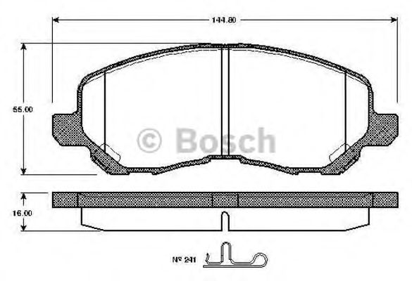 BOSCH 0 986 TB2 825 Тормозные колодки для MITSUBISHI LANCER (Митсубиши/митсубиси Ланcэр) BOSCH 0 986 TB2 825 Тормозные колодки для MITSUBISHI LANCER (Митсубиши/митсубиси Ланcэр)