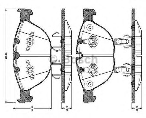 BOSCH 0 986 TB2 847 Тормозные колодки передний мост для ROLLSROYCE (Роллсроъcэ) BOSCH 0 986 TB2 847 Тормозные колодки передний мост для ROLLSROYCE (Роллсроъcэ)