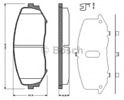 BOSCH 0 986 TB2 941 Тормозные колодки для SUZUKI GRAND NOMADE II (Сузуки Гранд номадэ 2) BOSCH 0 986 TB2 941 Тормозные колодки для SUZUKI GRAND NOMADE II (Сузуки Гранд номадэ 2)