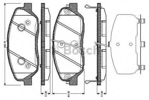 BOSCH 0 986 TB3 002 Тормозные колодки для SSANGYONG KORANDO (Сан-янг/санянг Корандо) BOSCH 0 986 TB3 002 Тормозные колодки для SSANGYONG KORANDO (Сан-янг/санянг Корандо)