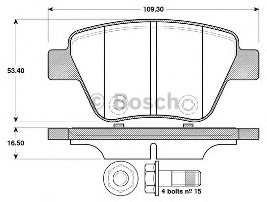 BOSCH 0 986 TB3 114 Тормозные колодки для SKODA SUPERB (Шкода Суперб) BOSCH 0 986 TB3 114 Тормозные колодки для SKODA SUPERB (Шкода Суперб)