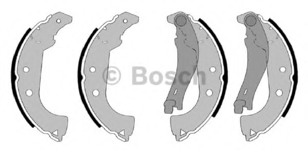 BOSCH F 026 004 626 Тормозные колодоки задний мост для FIAT (Фиат) BOSCH F 026 004 626 Тормозные колодоки задний мост для FIAT (Фиат)
