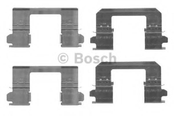 BOSCH 1 987 474 461 Комплектующие, колодки дискового тормоза<br >передний мост 