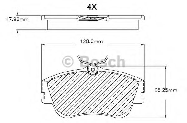 BOSCH F 03B 150 081 Тормозные колодки передний мост для VOLKSWAGEN T4 CARAVELLE (Фольксваген Т4 cараvэллэ) BOSCH F 03B 150 081 Тормозные колодки передний мост для VOLKSWAGEN T4 CARAVELLE (Фольксваген Т4 cараvэллэ)