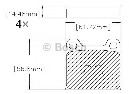 BOSCH F 03B 150 206 Тормозные колодки плавающий суппорт для VOLKSWAGEN (Фольксваген) BOSCH F 03B 150 206 Тормозные колодки плавающий суппорт для VOLKSWAGEN (Фольксваген)