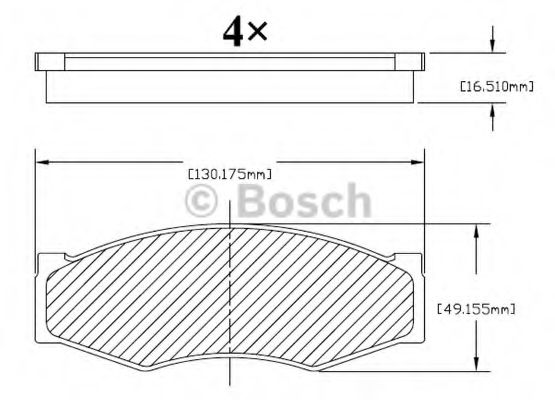 BOSCH F 03B 150 213 Тормозные колодки передний мост для NISSAN D 21 (Ниссан Д 21)