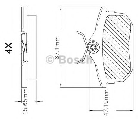 BOSCH F 03B 150 296 Тормозные колодки передний мост для PROTON WAJA (Протон Важа) BOSCH F 03B 150 296 Тормозные колодки передний мост для PROTON WAJA (Протон Важа)