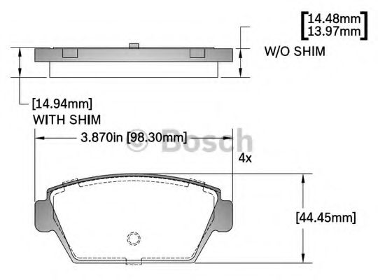 BOSCH F 03B 150 408 Тормозные колодки для MITSUBISHI ECLIPSE I (Митсубиши/митсубиси Эcлипсэ и) BOSCH F 03B 150 408 Тормозные колодки для MITSUBISHI ECLIPSE I (Митсубиши/митсубиси Эcлипсэ и)