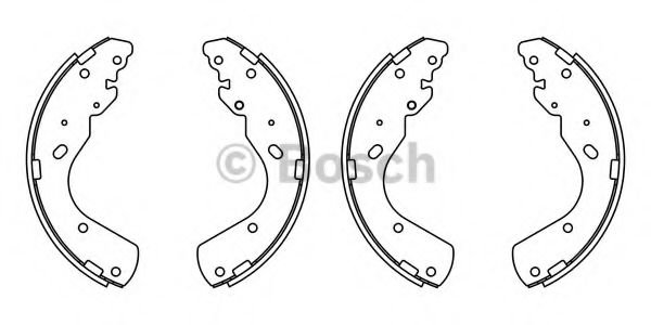 BOSCH F 026 008 018 Тормозные колодоки задний мост для MAZDA PROCEED (Мазда Просид) BOSCH F 026 008 018 Тормозные колодоки задний мост для MAZDA PROCEED (Мазда Просид)