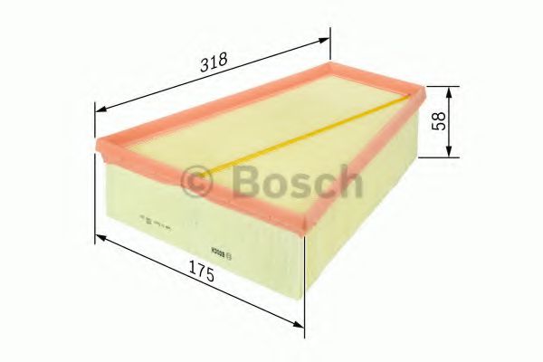 BOSCH 1 457 433 527 Воздушный фильтр для жарких климатических зон для CITROËN XSARA (CитроËн Ксара) BOSCH 1 457 433 527 Воздушный фильтр для жарких климатических зон для CITROËN XSARA (CитроËн Ксара)