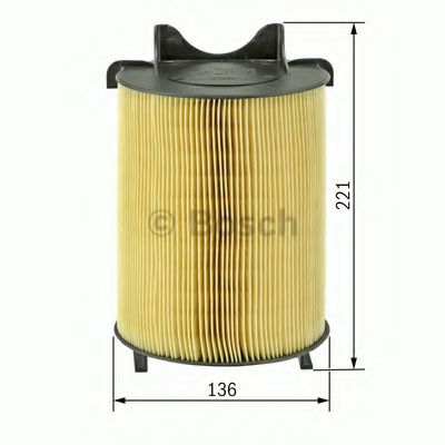 BOSCH 1 987 429 405 Воздушный фильтр для VOLKSWAGEN CADDY III (Фольксваген Кадди 3) BOSCH 1 987 429 405 Воздушный фильтр для VOLKSWAGEN CADDY III (Фольксваген Кадди 3)