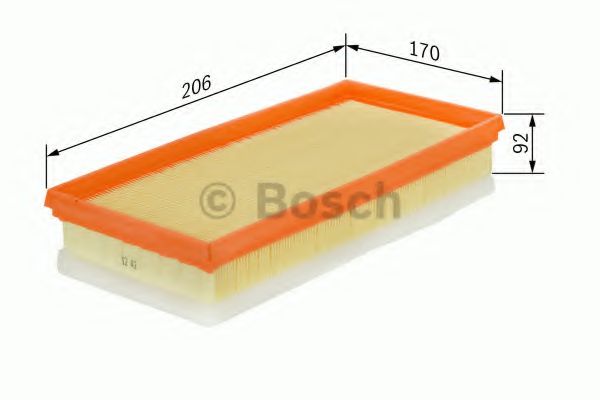 BOSCH F 026 400 010 Воздушный фильтр для жарких климатических зон для CITROËN XSARA (CитроËн Ксара) BOSCH F 026 400 010 Воздушный фильтр для жарких климатических зон для CITROËN XSARA (CитроËн Ксара)