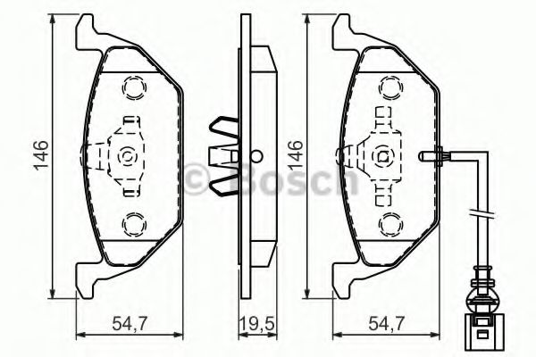 BOSCH 0 986 494 524 Тормозные колодки для SEAT ALTEA (Сеат Алтэа) BOSCH 0 986 494 524 Тормозные колодки для SEAT ALTEA (Сеат Алтэа)