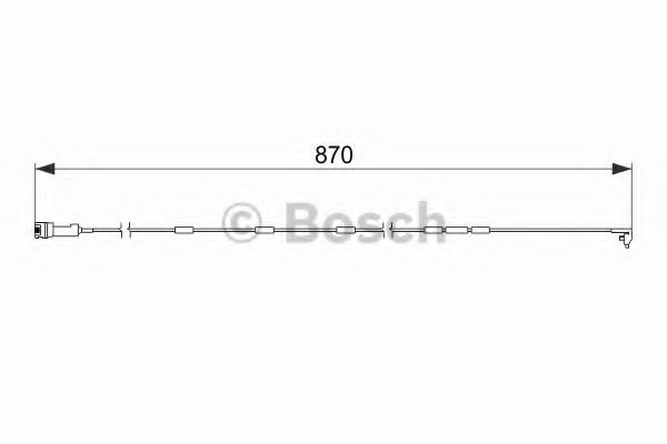 BOSCH 1 987 474 578 Сигнализатор, износ тормозных колодок передний мост для OPEL OMEGA A (Опель Омэга а) BOSCH 1 987 474 578 Сигнализатор, износ тормозных колодок передний мост для OPEL OMEGA A (Опель Омэга а)