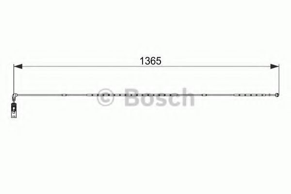 BOSCH 1 987 474 583 Сигнализатор, износ тормозных колодок<br >задний мост 
