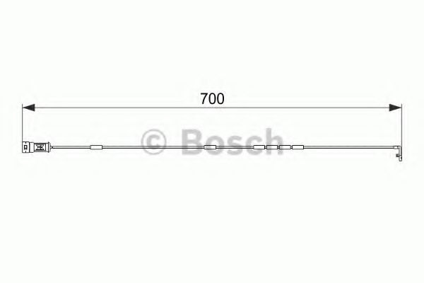 BOSCH 1 987 474 588 Сигнализатор, износ тормозных колодок<br >передний мост 