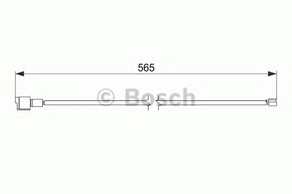 BOSCH 1 987 474 589 Сигнализатор, износ тормозных колодок<br >задний мост 