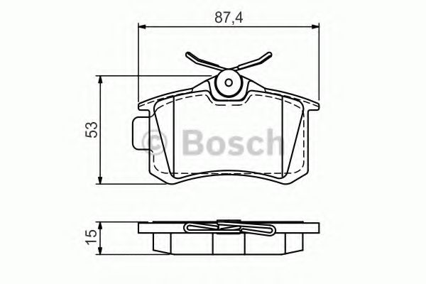 BOSCH 0 986 494 520 Тормозные колодки для VOLKSWAGEN SCIROCCO (Фольксваген Сcироccо) BOSCH 0 986 494 520 Тормозные колодки для VOLKSWAGEN SCIROCCO (Фольксваген Сcироccо)
