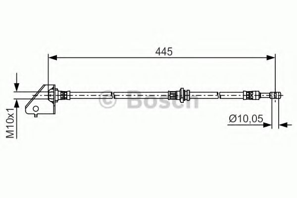 BOSCH 1 987 481 497 Тормозной шланг для HYUNDAI TUCSON (Хендай Туксон) BOSCH 1 987 481 497 Тормозной шланг для HYUNDAI TUCSON (Хендай Туксон)