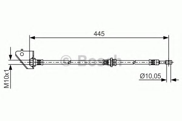 BOSCH 1 987 481 498 Тормозной шланг для HYUNDAI TUCSON (Хендай Туксон) BOSCH 1 987 481 498 Тормозной шланг для HYUNDAI TUCSON (Хендай Туксон)