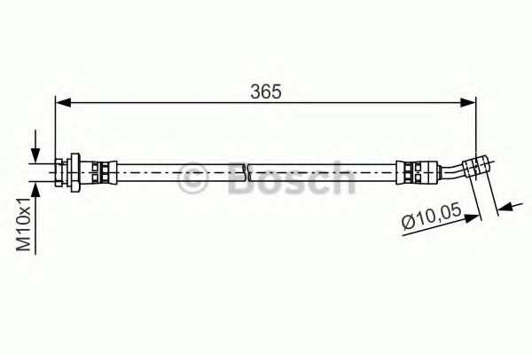 BOSCH 1 987 481 499 Тормозной шланг для HYUNDAI TUCSON (Хендай Туксон) BOSCH 1 987 481 499 Тормозной шланг для HYUNDAI TUCSON (Хендай Туксон)