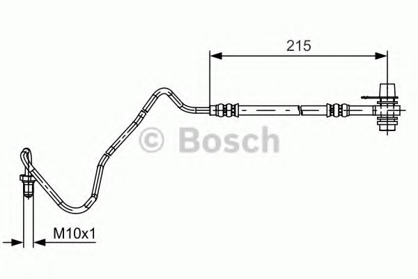BOSCH 1 987 481 533 Тормозной шланг для VOLKSWAGEN IBIZA (Фольксваген Ибиза) BOSCH 1 987 481 533 Тормозной шланг для VOLKSWAGEN IBIZA (Фольксваген Ибиза)
