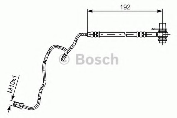 BOSCH 1 987 481 536 Тормозной шланг для SKODA FABIA (Шкода Фабиа) BOSCH 1 987 481 536 Тормозной шланг для SKODA FABIA (Шкода Фабиа)
