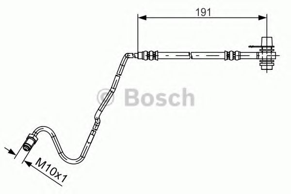 BOSCH 1 987 481 537 Тормозной шланг для SKODA FABIA (Шкода Фабиа) BOSCH 1 987 481 537 Тормозной шланг для SKODA FABIA (Шкода Фабиа)