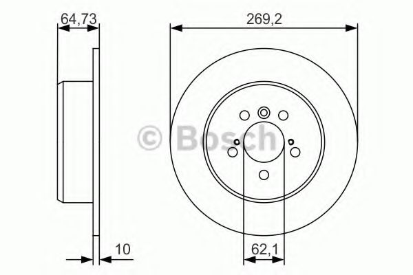 BOSCH 0 986 479 R00 Тормозной диск для TOYOTA SCEPTER (Тойота/тоета Сcэптэр) BOSCH 0 986 479 R00 Тормозной диск для TOYOTA SCEPTER (Тойота/тоета Сcэптэр)